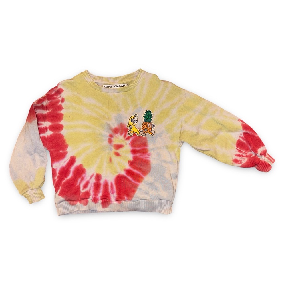 Les Petits Vandales 3T crewneck tie dye sweatshirt